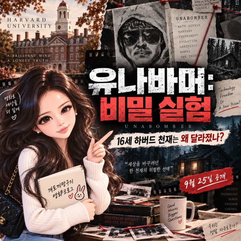 유나바머: 비밀 실험, 16세 하버드 천재는 왜 달라졌나…넷플릭스 25일 공개