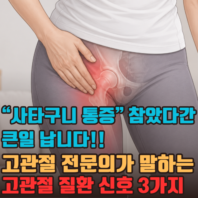 사타구니 통증 참았다간 큰일 납니다! 의사가 말하는 "아픈 위치"부터 다른 고관절 질환 신호....