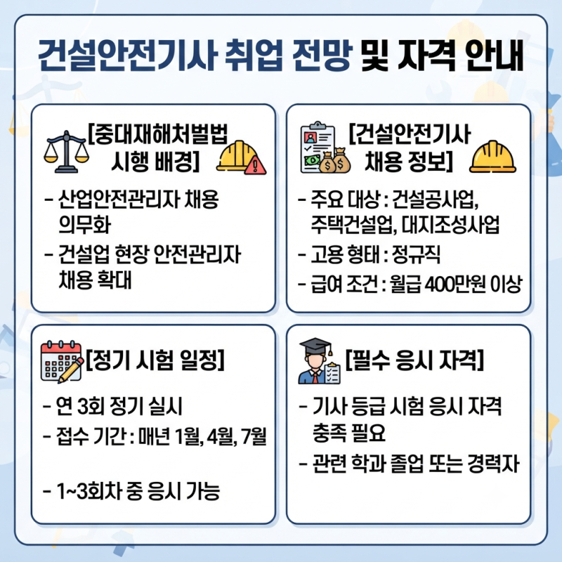 건설안전기사 응시자격 학점은행제로 준비한다면 꼭 확인할 것