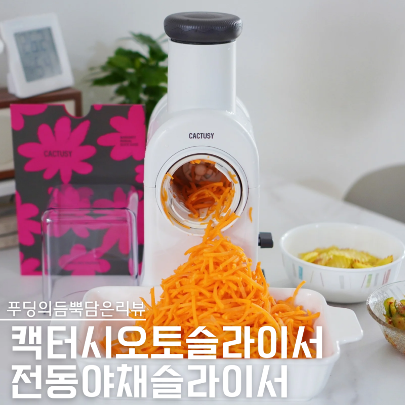 야채슬라이서 감자 당근 애호박 전동채칼 추천 캑터시 오토슬라이서