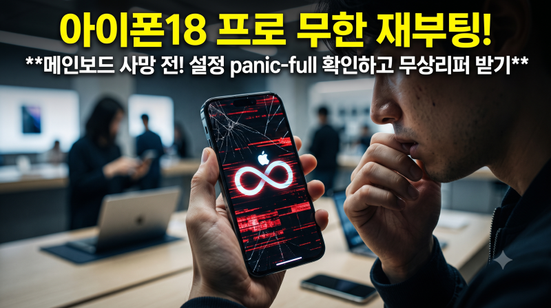아이폰18 프로 패닉풀 자꾸 재부팅? 단순 버그 아닌 패닉 확인법 3가지