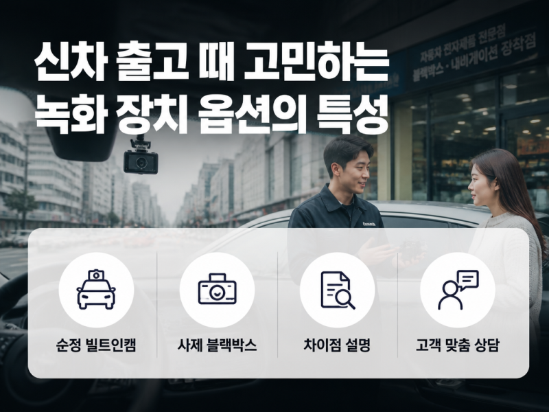 순정 빌트인캠 사제 블랙박스 차이, 남양주 운전자가 확인할 기준