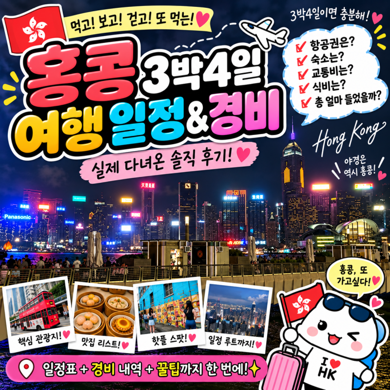 홍콩 3박 4일 여행 일정 마카오 당일치기까지 다녀온 여행코스 & 총경비