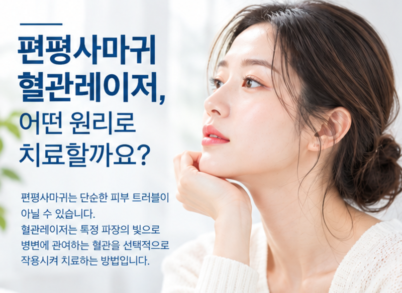 편평사마귀 혈관레이저, 어떤 원리로 치료할까요?