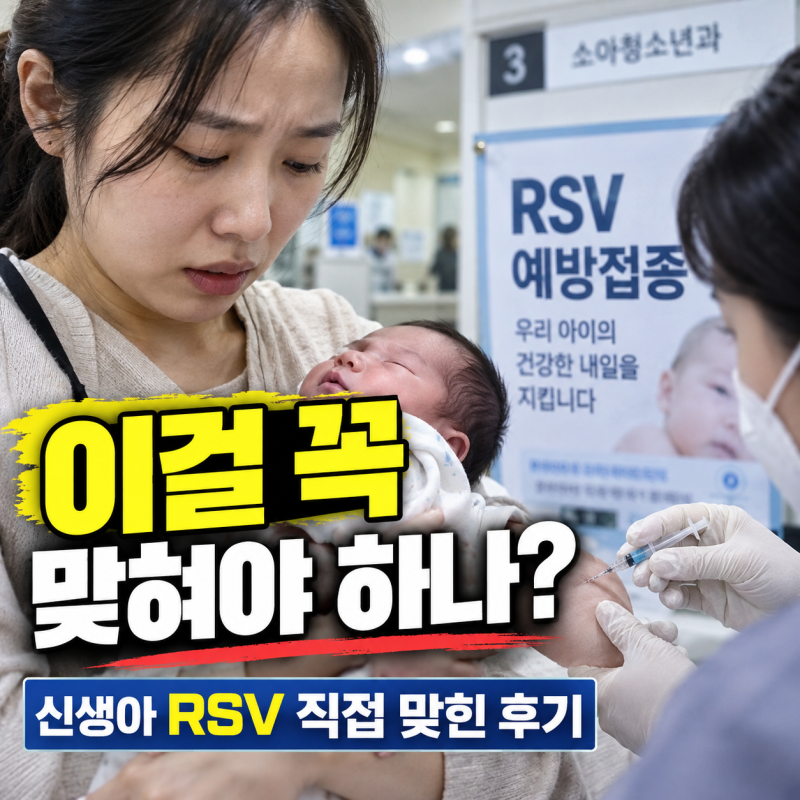 신생아 RSV 예방접종 65만원, 고민하다 결국 맞힌 이유(금액, 접종 후기)