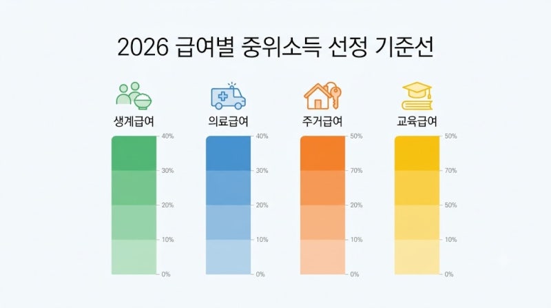 2026년 기초생활수급자 조건 자격 혜택 생계급여 신청방법