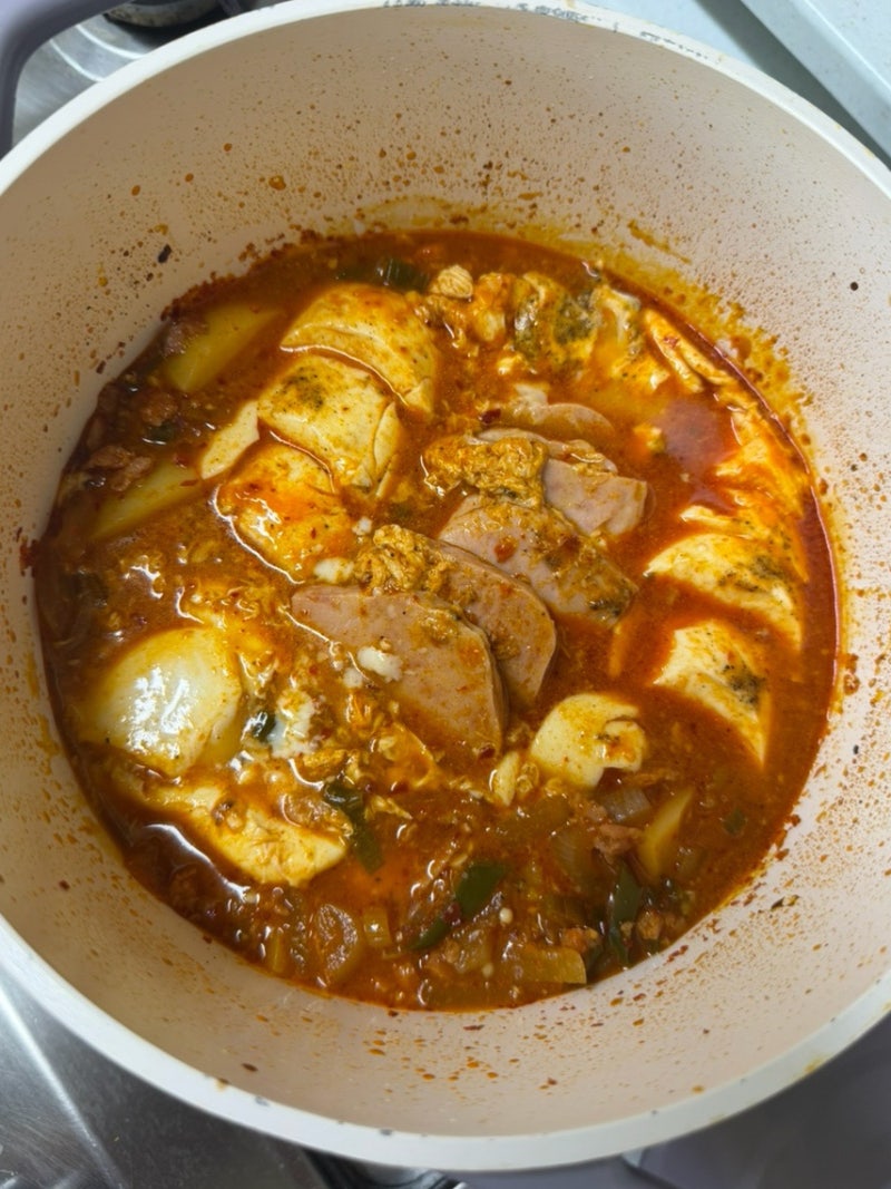류수영 ‘스팸 순두부 찌개’ 레시피