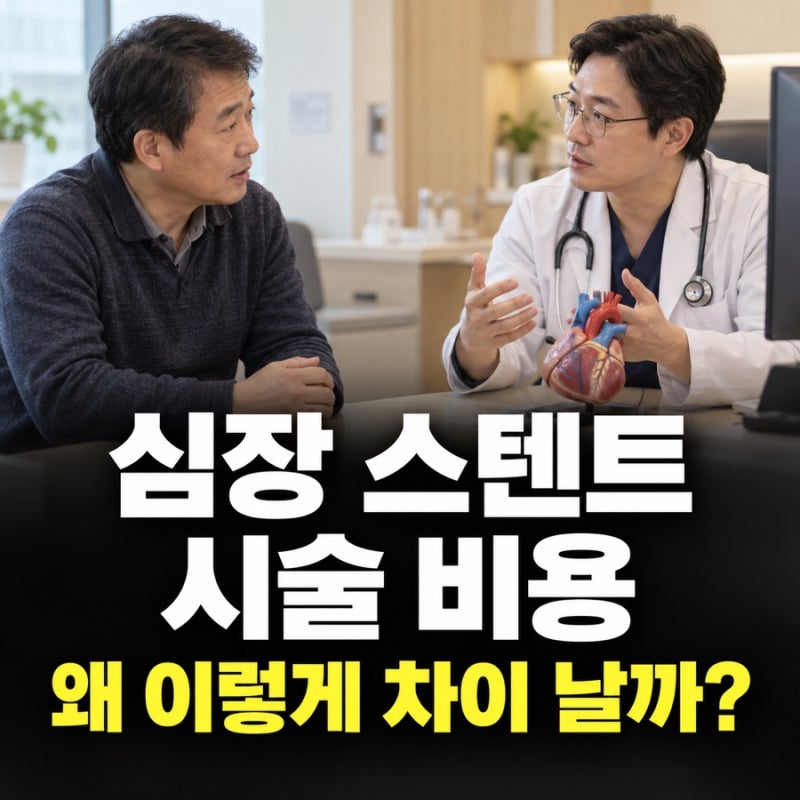 심장 스텐트 시술 비용, 병원비 차이가 나는 이유는 따로 있어요