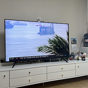 삼성 TV KU75MH75AFXKR 스탠드 가격 65인치 티비 크기 후기