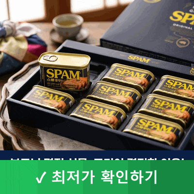 설선물세트 추석선물세트 CJ 스팸8호 부모님 명절 선물 고민 끝에 정한 이유