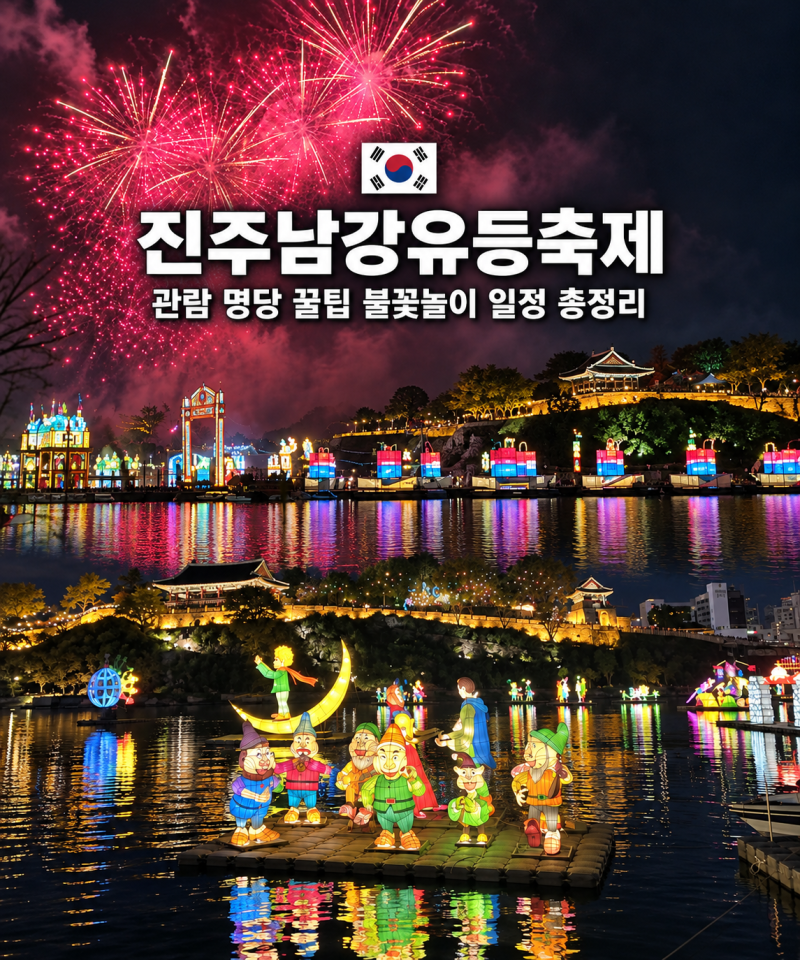 진주남강유등축제 불꽃놀이 드론쇼 일정 명당 숙소 추천