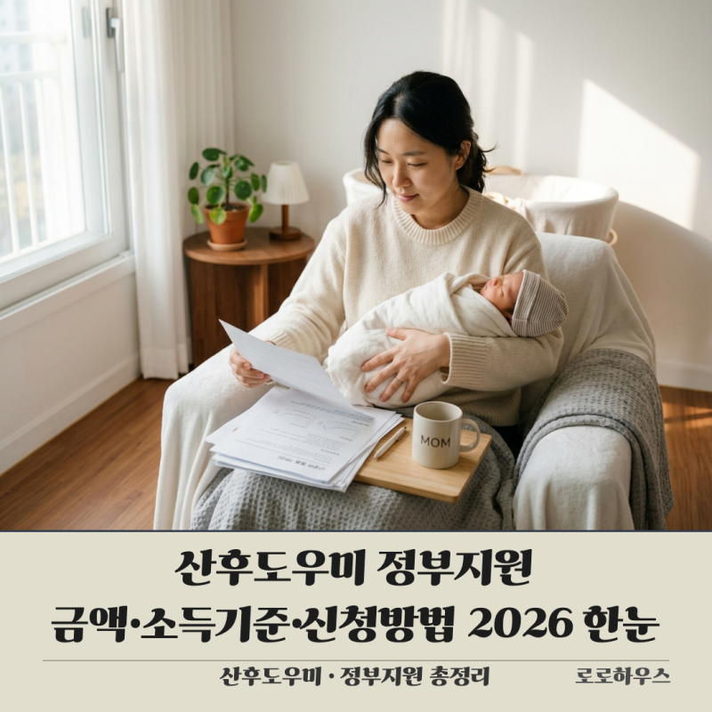 산후도우미 정부지원 금액·소득기준·신청방법 2026 한눈에