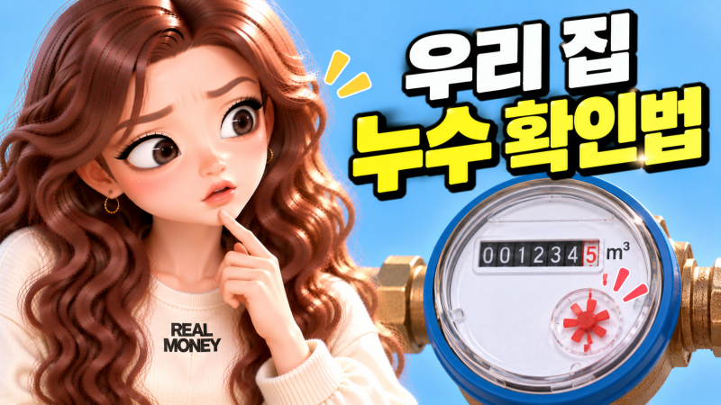 수도요금 갑자기 늘었다면? 5분 만에 집에서 누수 확인하는 방법