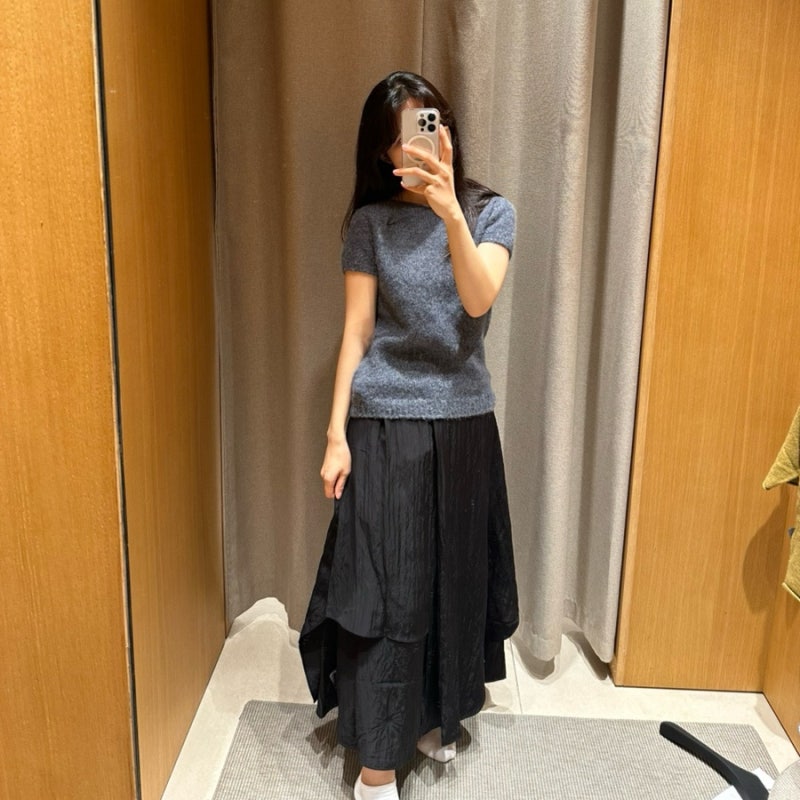 [MassimoDutti] 마시모두띠 용산 아이파크몰 가을 신상 상품 착용 후기 | 니트•스커트•가디건....