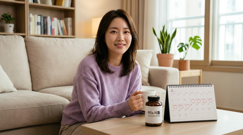 다낭성 난소증후군 영양제 이노시톨 복용 후기, 생리 주기 회복 과정