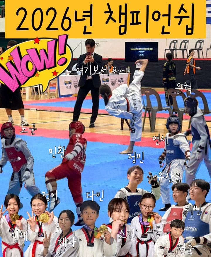 2026년 챔피언쉽 태권도 대회