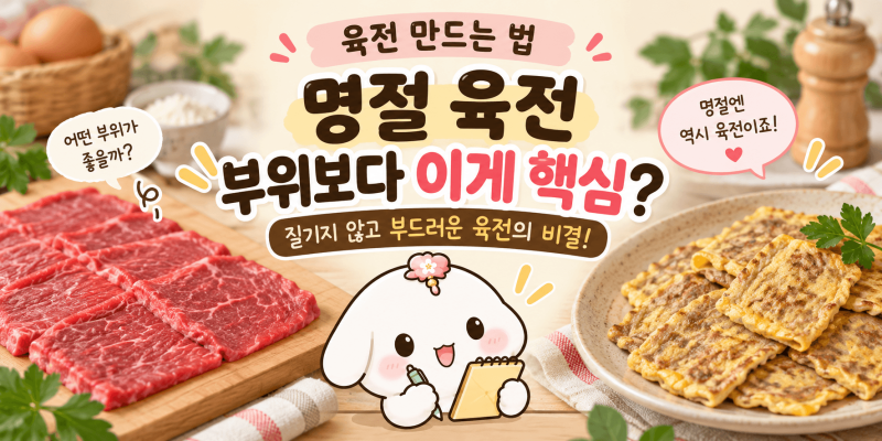 육전 만드는 법｜명절 육전 부위보다 이게 핵심? 계란옷 안 벗겨지는 꿀팁까지