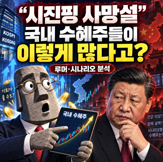 "시진핑 사망설" 국내 수혜주들이 이렇게 많다고?