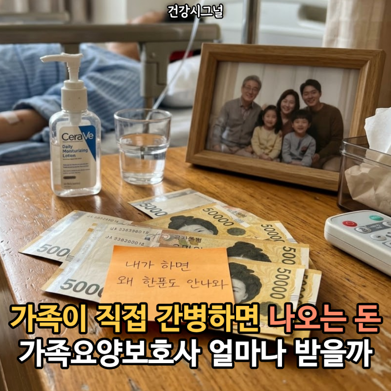 가족이 직접 간병하면 나오는 돈, 가족요양보호사 얼마나 받을까