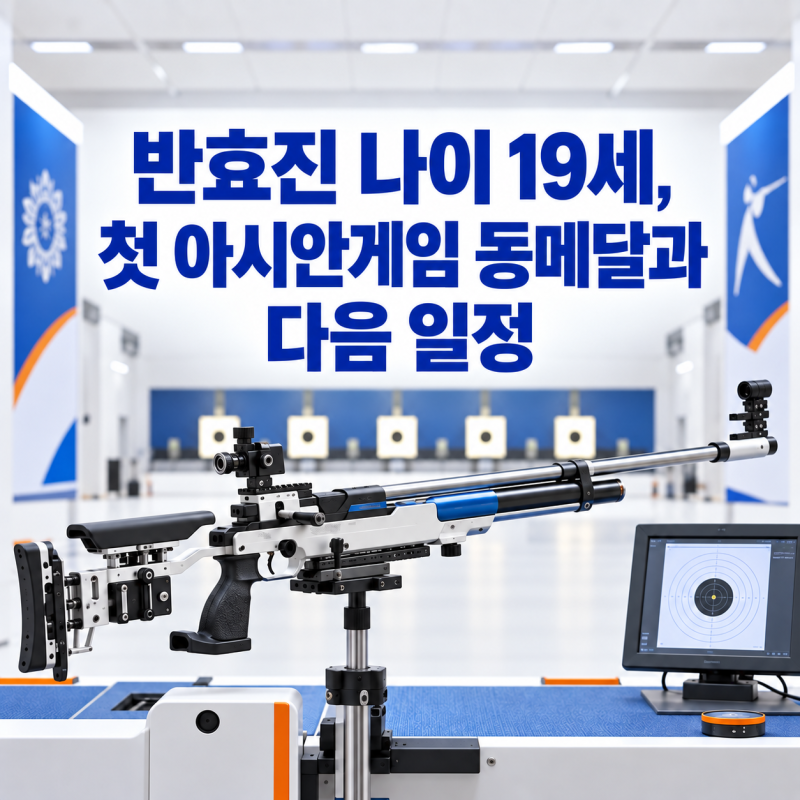 반효진 10m 공기소총 동메달, 19세 첫 AG 성적은?