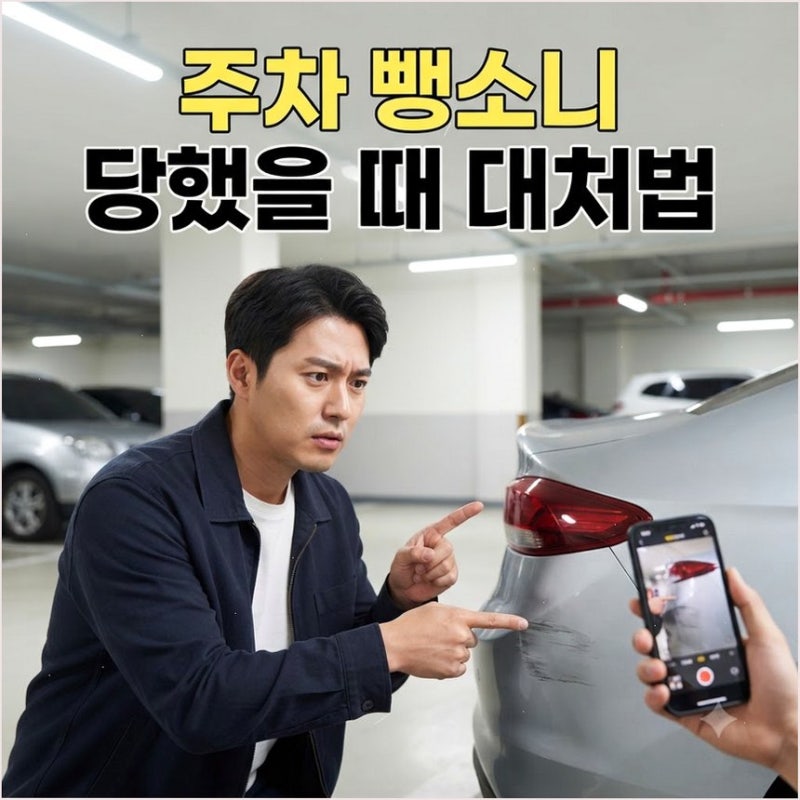 주차 뺑소니 물피도주 처벌과 신고 대처법 아파트 CCTV 신속히 확인하여 보상받기