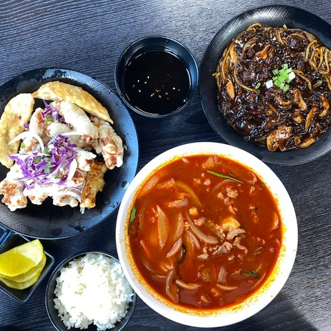 서귀포중식 맛집 | 중식탁 - 쟁반짜장, 차돌짬뽕, 미니탕수육