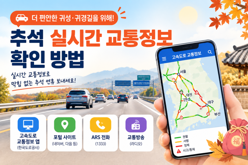 추석 귀성길, 출발 전 이것만 확인하면 2시간 아낍니다