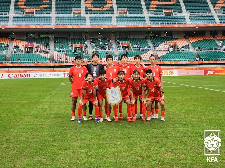 [AG] 한국, 북한과 1-1 무…F조 2위로 8강 진출