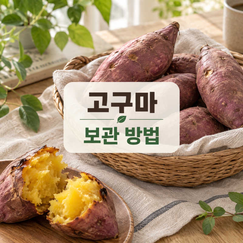 고구마 보관방법｜냉장고보다 13~15℃가 중요한 이유