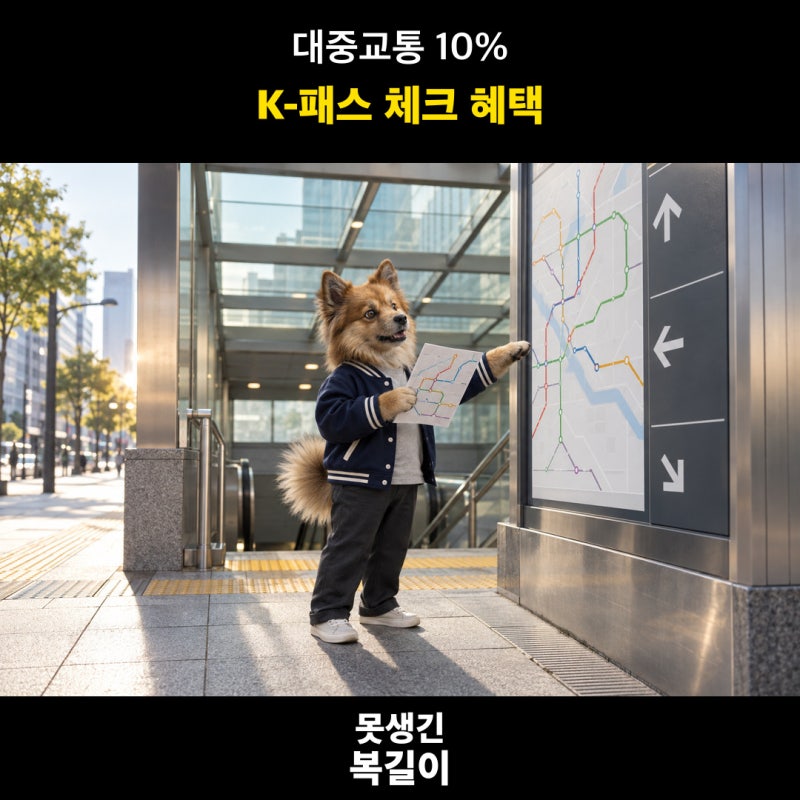[하나카드] K-패스 하나 체크카드, 대중교통 10%·월 최대 6천원 캐시백