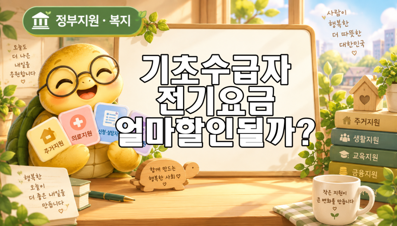 기초수급자 전기 요금 감면 얼마 받을까? 할인 금액과 신청방법