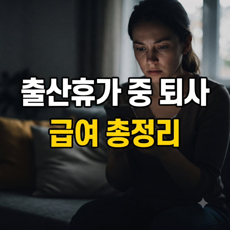 출산휴가 중 퇴사하면 급여는 어떻게 될까? 퇴사 시기별 지급 기준 총정리