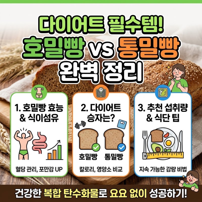 호밀빵 효능과 식이섬유 함량 다이어트 통밀빵 차이 및 섭취량 정리