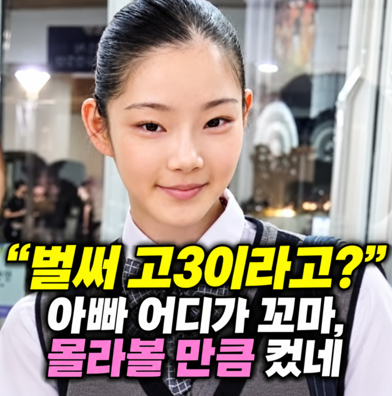 “아빠 어디가 꼬마 맞아?” 교복 입은 성동일 딸 성빈 근황, 현대무용 전공생 됐다