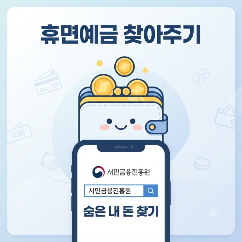 휴면예금 찾아주기 "서민금융진흥원" 휴면보험금 조회·환급 총정리