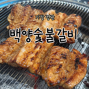 부산기장맛집 백양숯불갈비 정관점 가족외식하기 좋은 정관고기집