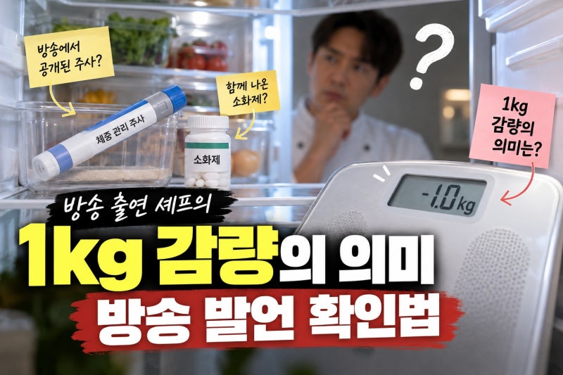 윤남노 1kg 감량 마운자, 방송 발언의 의미는?