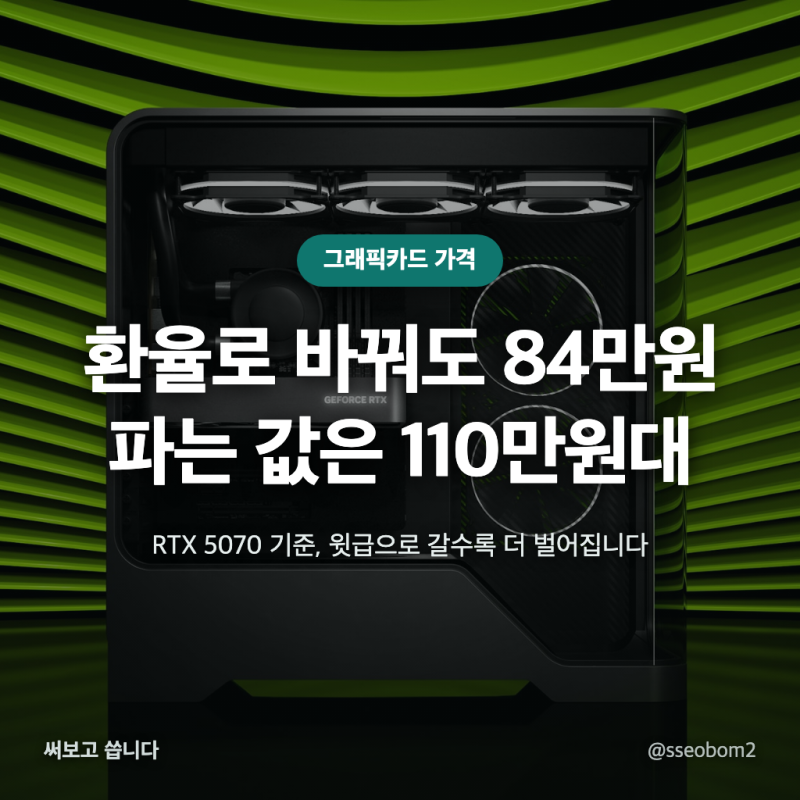 "RTX 5070 사려다가" 그래픽카드 가격, 정가 차이만 보면 틀린다