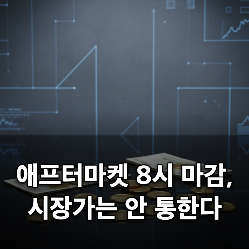 애프터마켓 밤 8시까지 거래, 시장가 주문은 왜 안 될까?