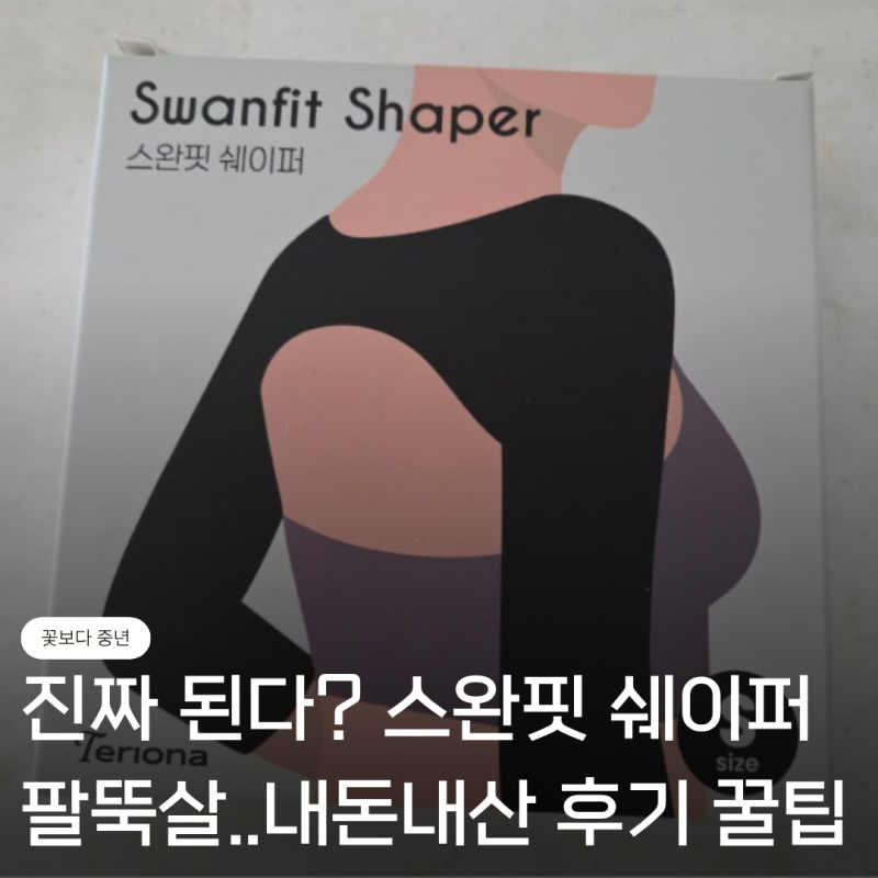 "진짜 된다고?" 테리오나 스완핏 쉐이퍼 팔뚝살 내돈내산 상체교정 후기