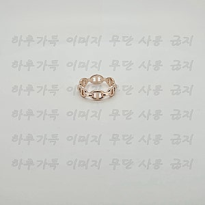 에르메스 샹달 반지 로즈골드 현대적 주얼리