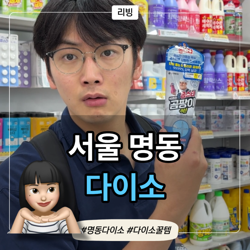명동역 다이소 청소템 추천, 유리창스퀴즈/틈새솔/청소솔 후기