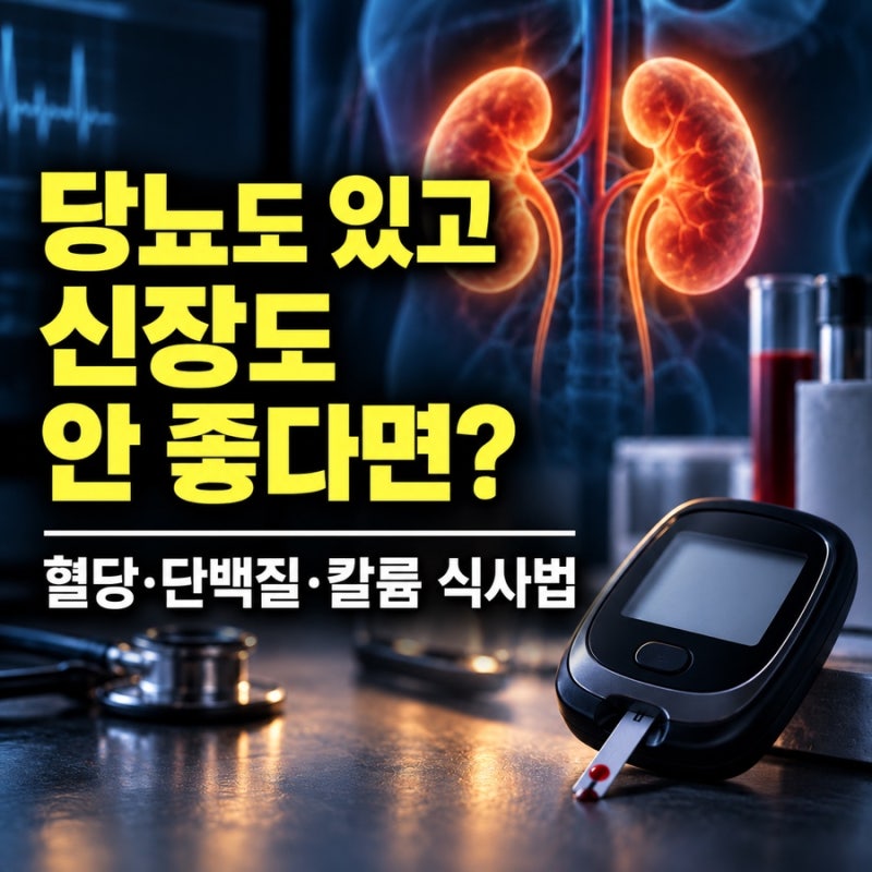 당뇨도 있고 신장도 안 좋다면 어떻게 먹어야 할까? 혈당·단백질·칼륨까지 식사법