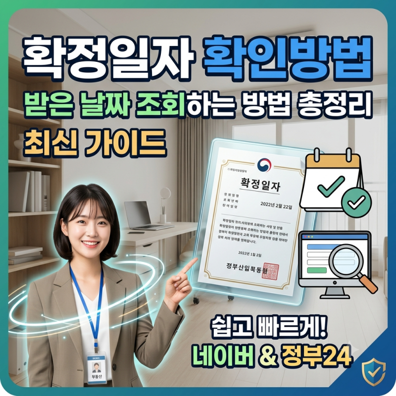 확정일자확인방법 받은 날짜 조회하는 방법 총정리
