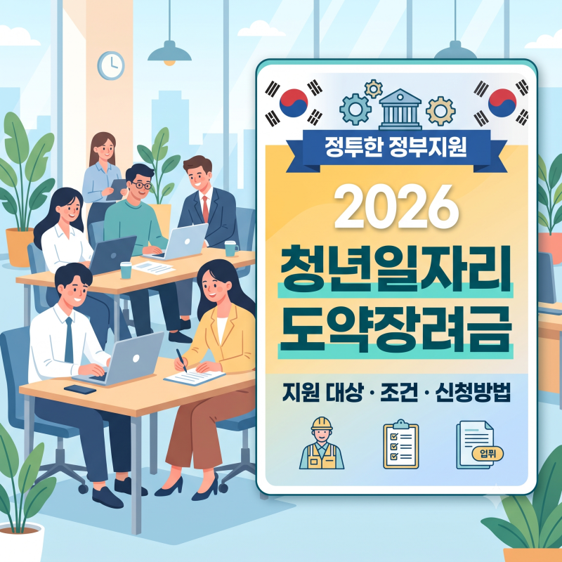 2026 청년일자리도약장려금 조건은? 기업·청년 지원금과 신청방법