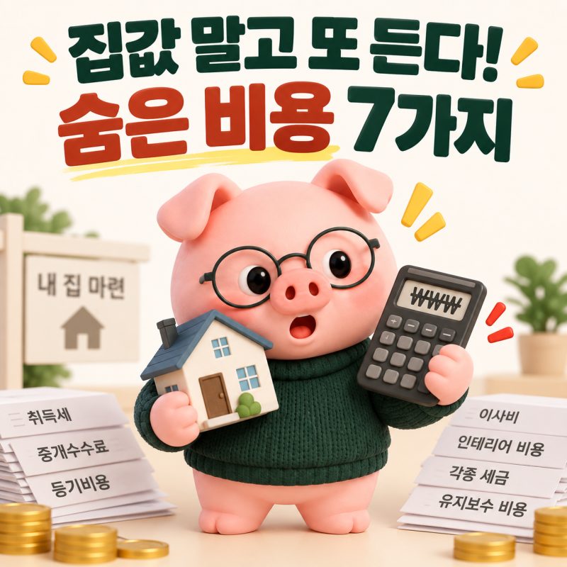 내 집 마련 전에 계산하지 않으면 후회하는 숨은 비용 7가지