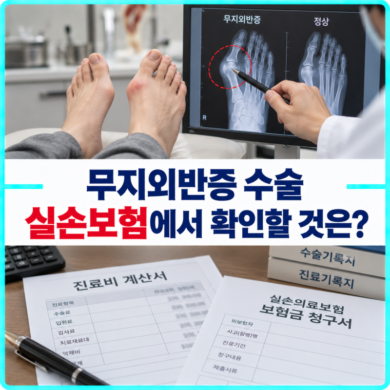 엄지발가락이 휘었다고 모두 수술할까? 무지외반증 치료·수술과 실손 확인할 것