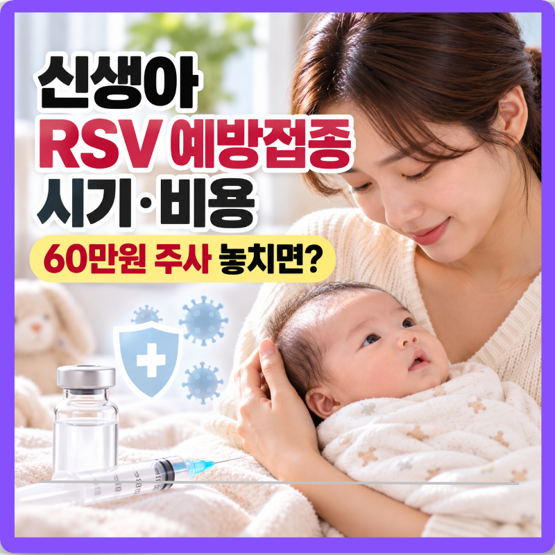 신생아 RSV 예방접종 시기·비용, 60만원 주사 놓치면 생기는 일