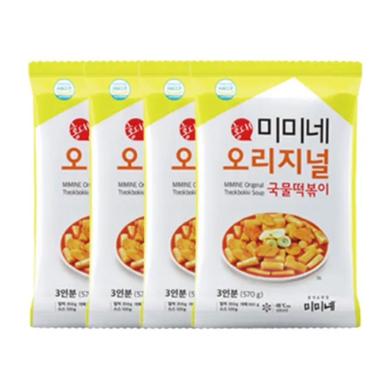 (핫딜) 9900원 미미네 오리지널 국물떡볶이 오리지널 570g 4봉