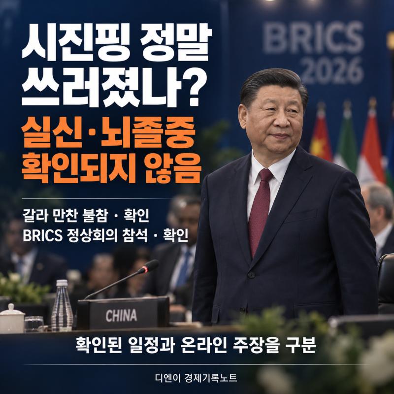 “시진핑 건강 이상설 다시 확산, 정말 쓰러졌나?” 현재 확인된 사실